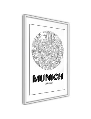 Poster  City Map: Munich (Round)